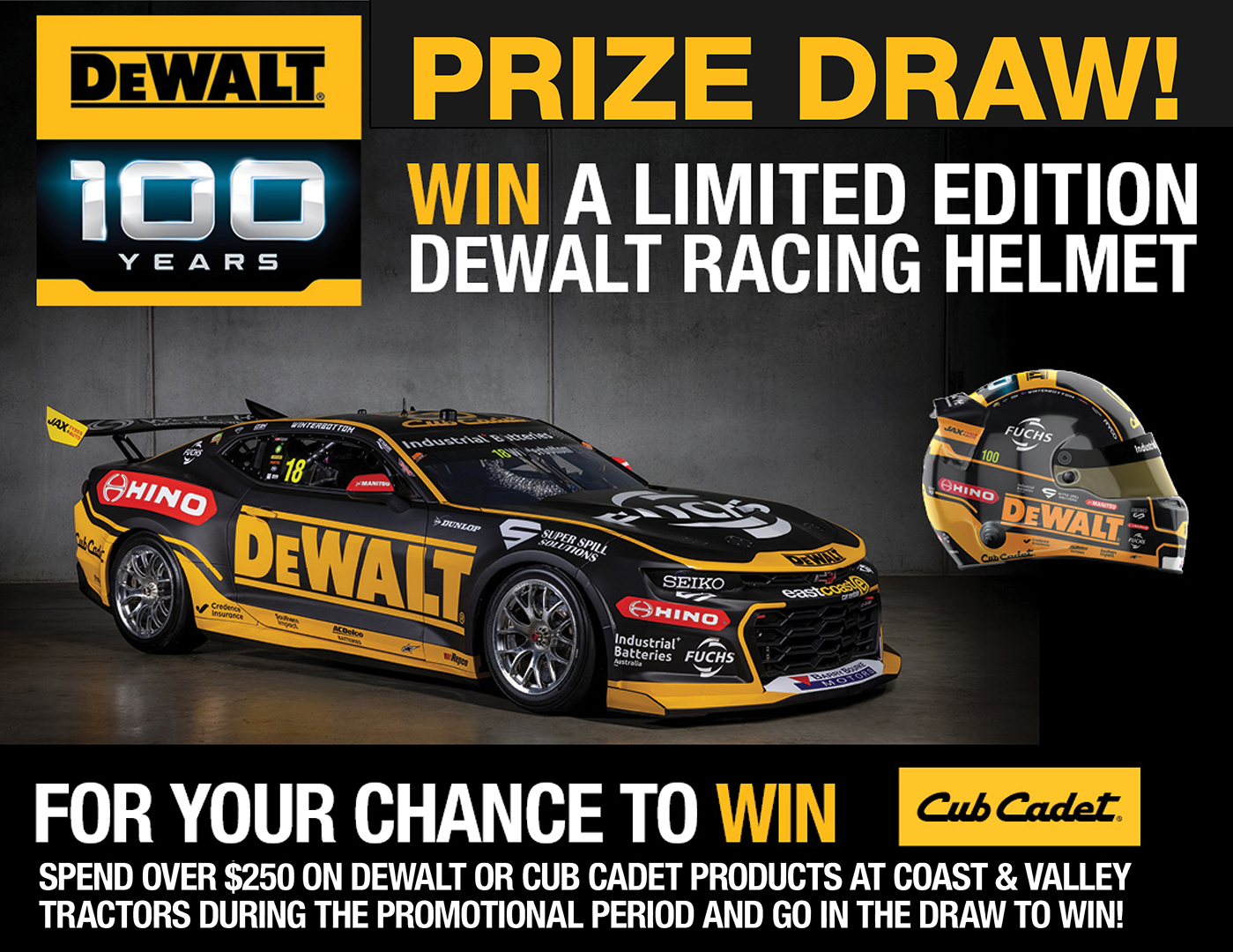 Win a DeWalt Racing Helmet
